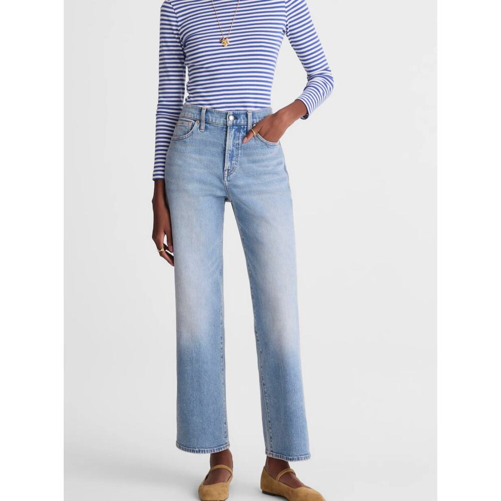 Madewell Womens Perfect Vintage Wide Leg Jean Size 27 Stretch Casual Denim Blue - Picture 2 of 9